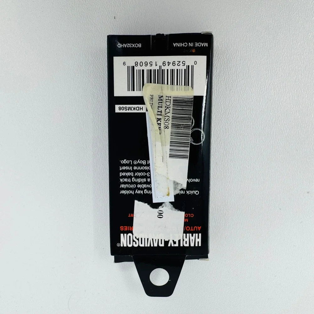 Vintage Harley-Davidson Multi-Ring Key Holder Cloisonne Fat Boy Insert - New